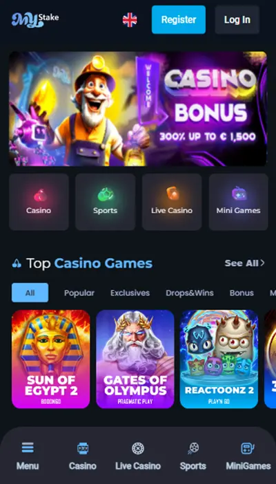 MyStake - meilleur casino en ligne fiable
